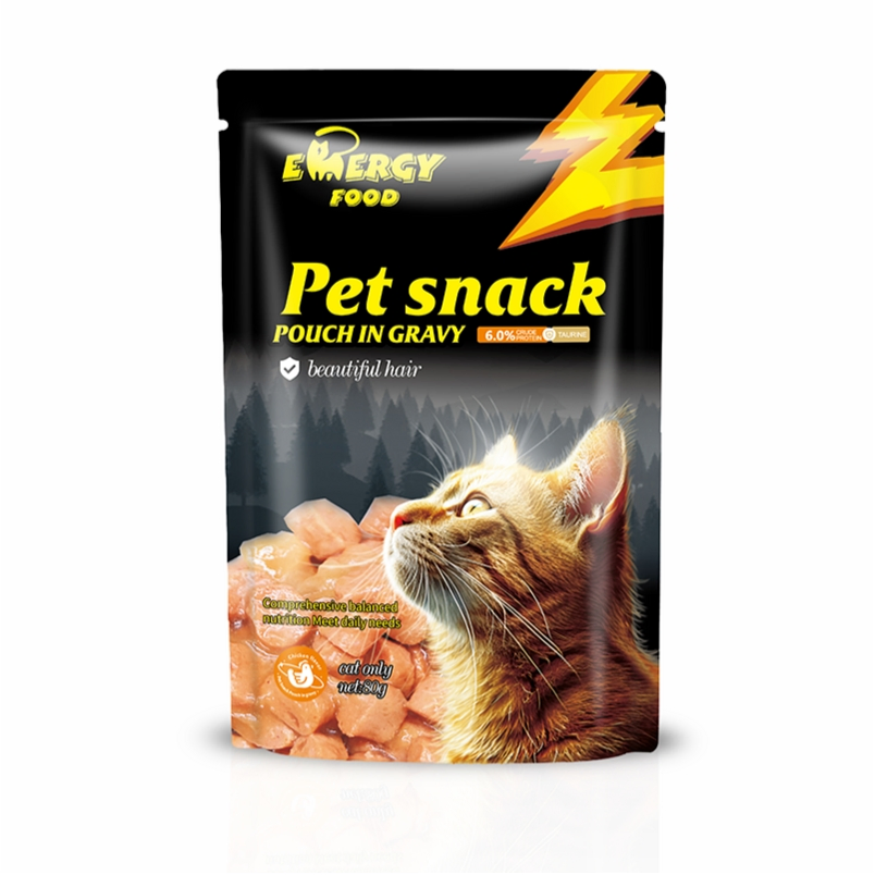 Best Selling OEM &amp; ODM High-Taste Cat Wet Food Meat-Based Bagged Pet Food Pet Product