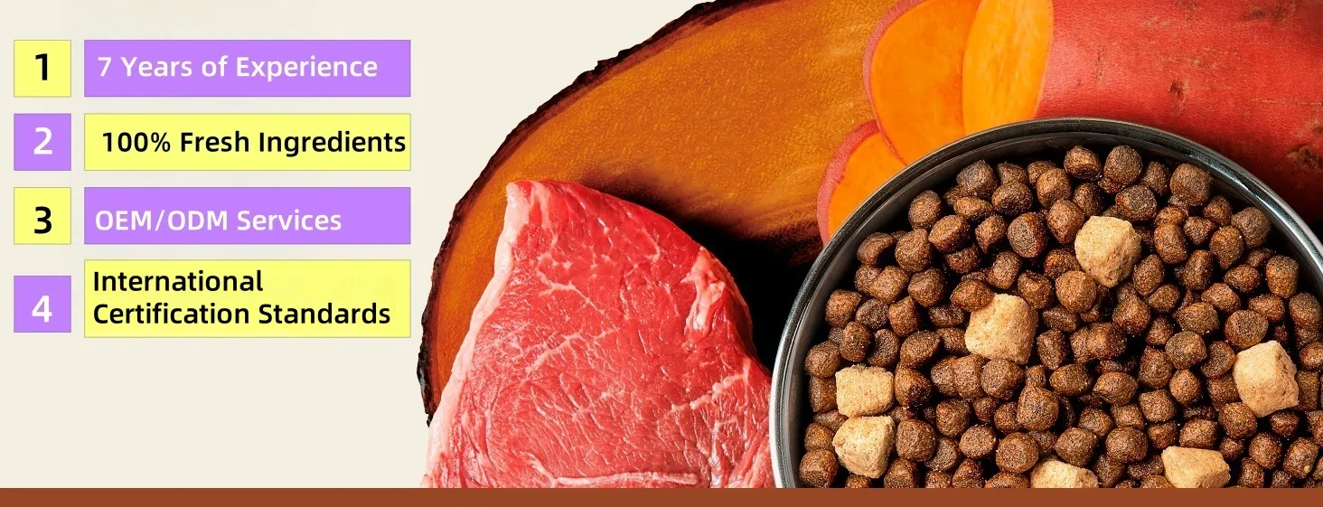 High Protein Dry Pet Food Banner