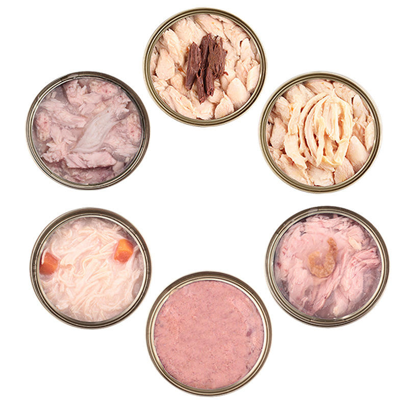 Canned Wet Food for Cats Fermented Yogurt Snacks with Meat &amp; Fish Bag Packaging