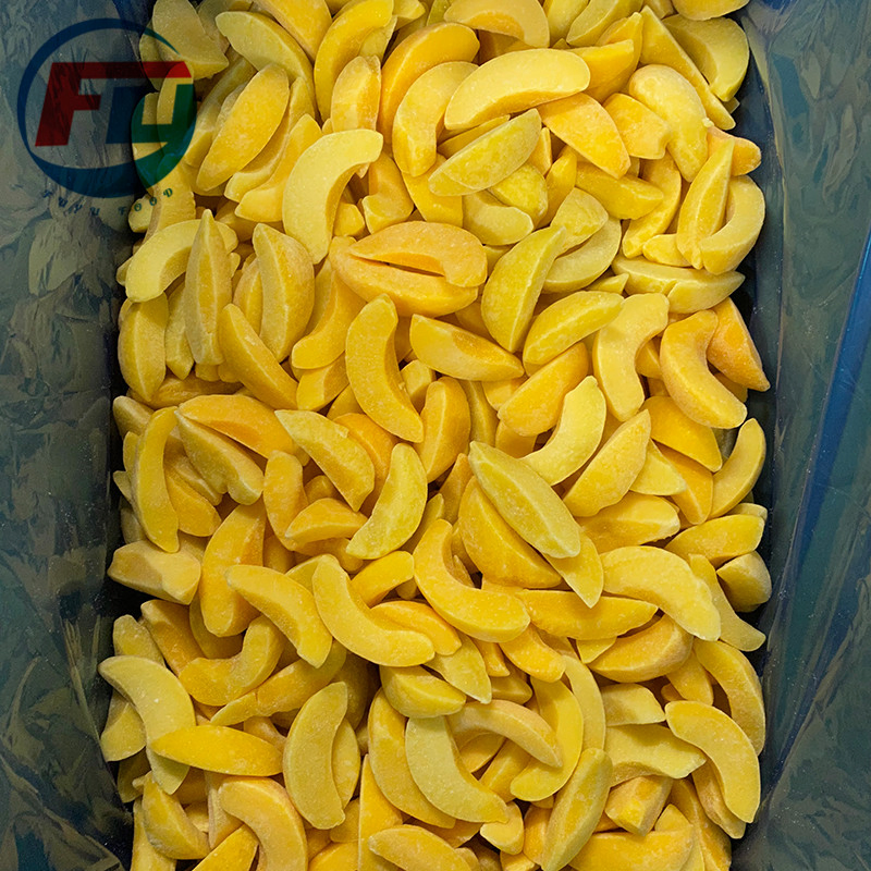 Quick-Thaw Convenience IQF Frozen Yellow Peach Slice for Instant Smoothie Blends Frozen Fruit