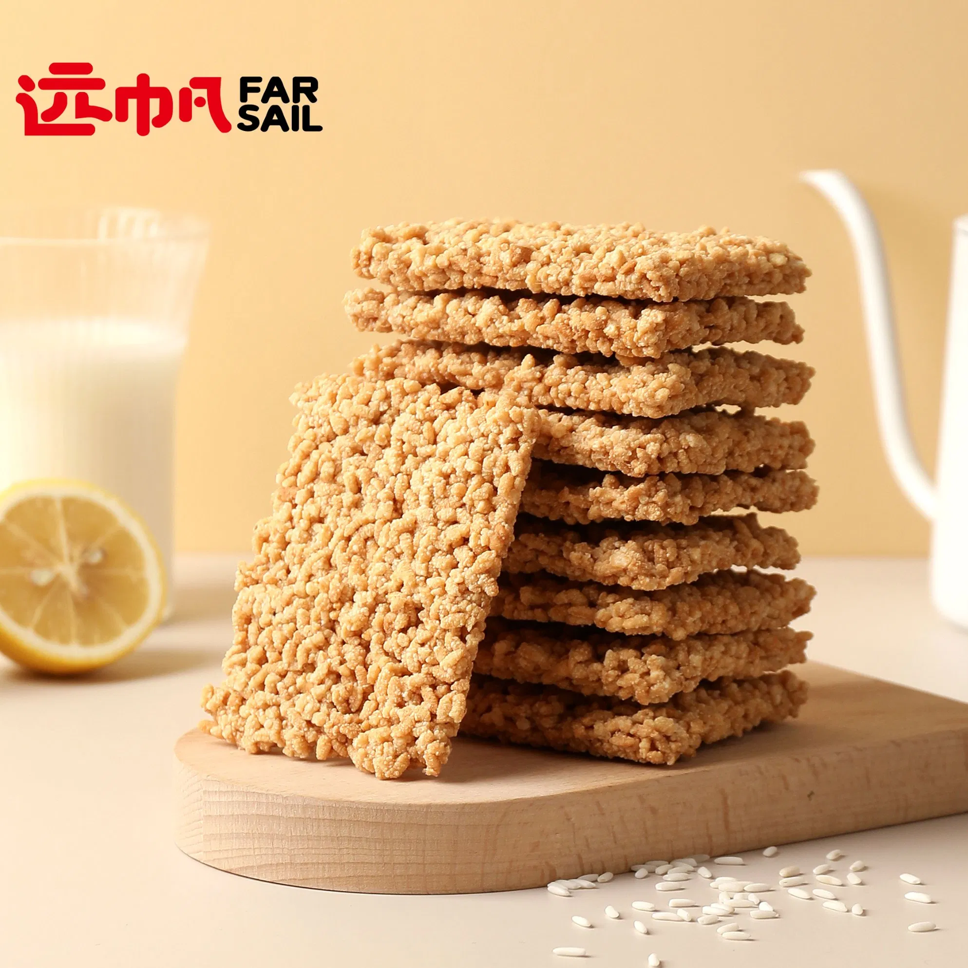 Glutinous Rice Crust Crispy Original Office Healthy Snacks Food