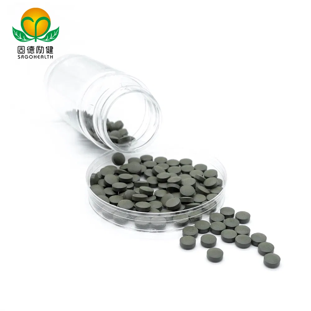 OEM Private Label Green Food for Losing Weight Spirulina &amp; Ginseng Mixed Tablet