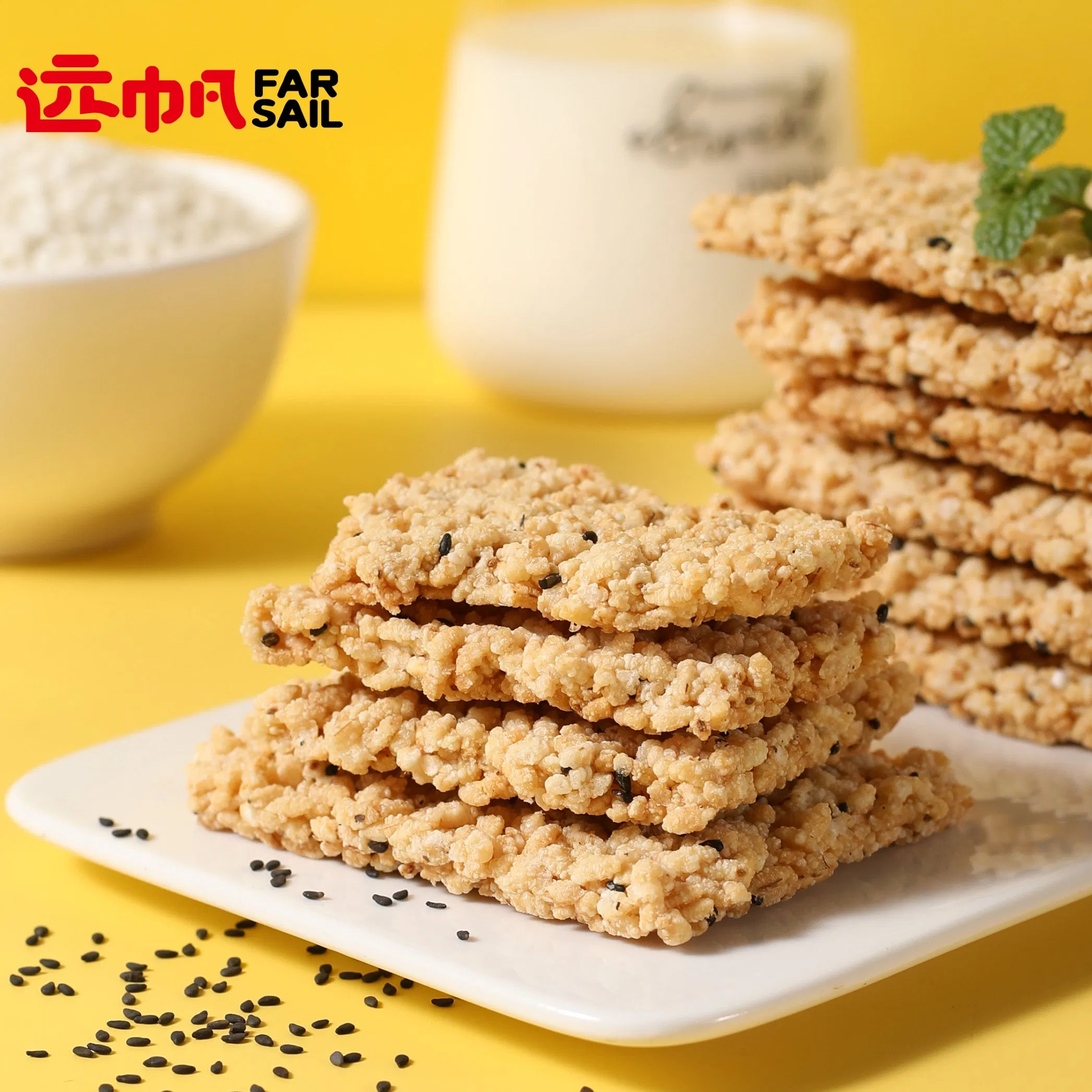Glutinous Rice Crust Crispy Original Office Healthy Snacks Food