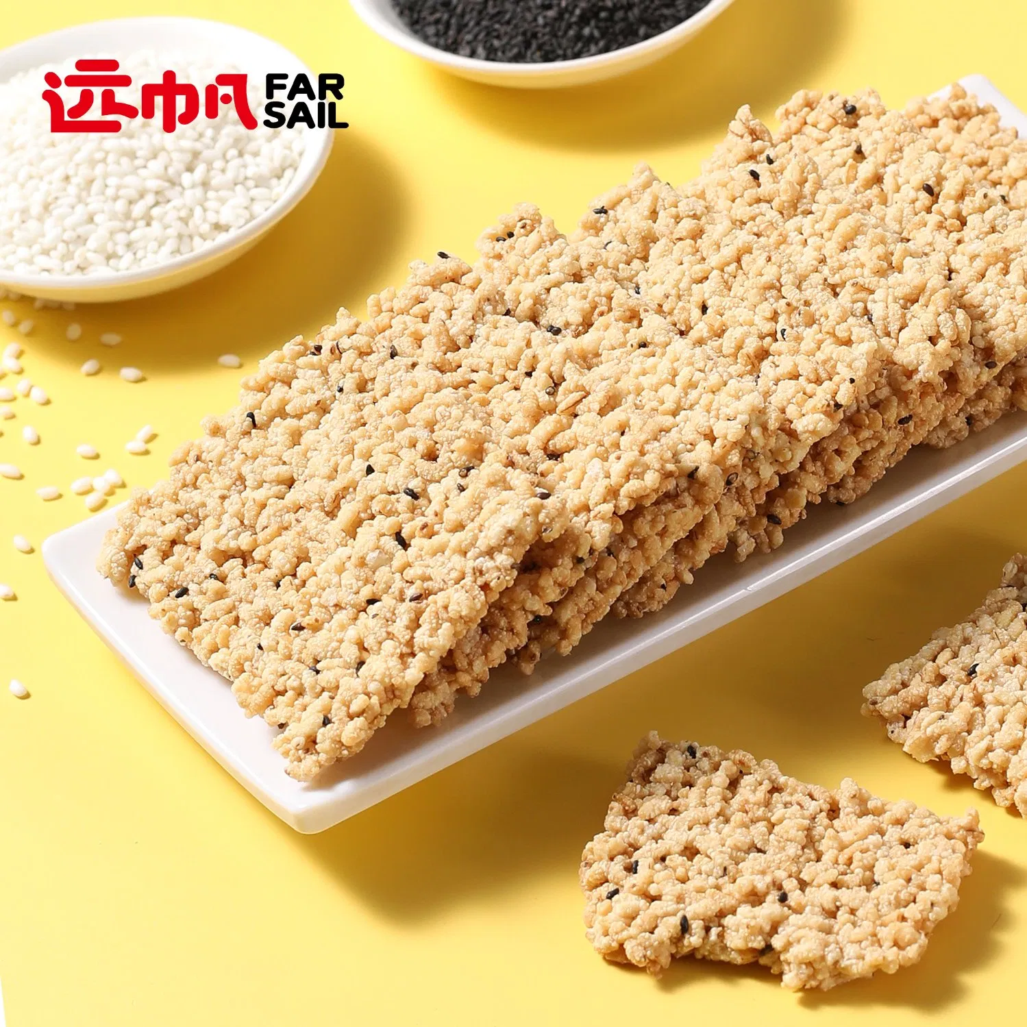Glutinous Rice Crust Crispy Original Office Healthy Snacks Food