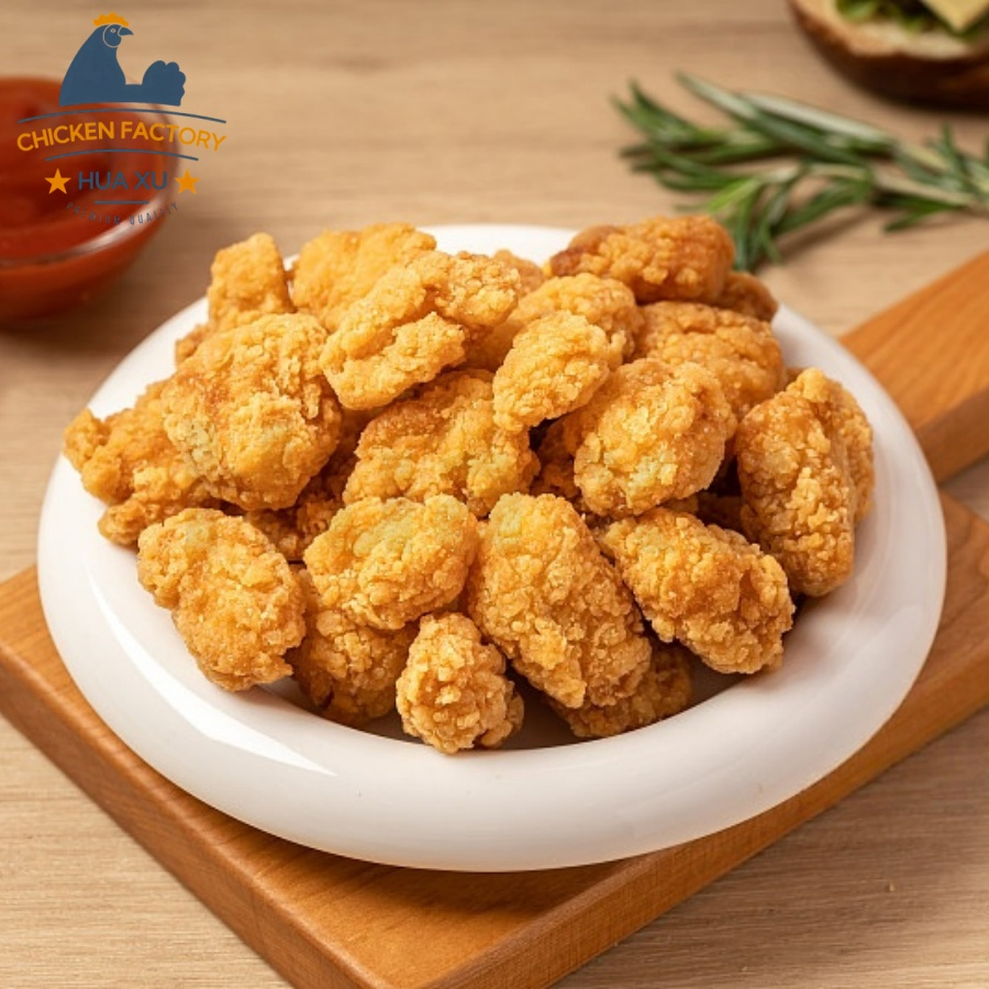 BRC/ISO/HACCP/Halal Certification Plant-Based Popcorn Chicken with High-Protein Convenient Pre -Cooked Crispy Food