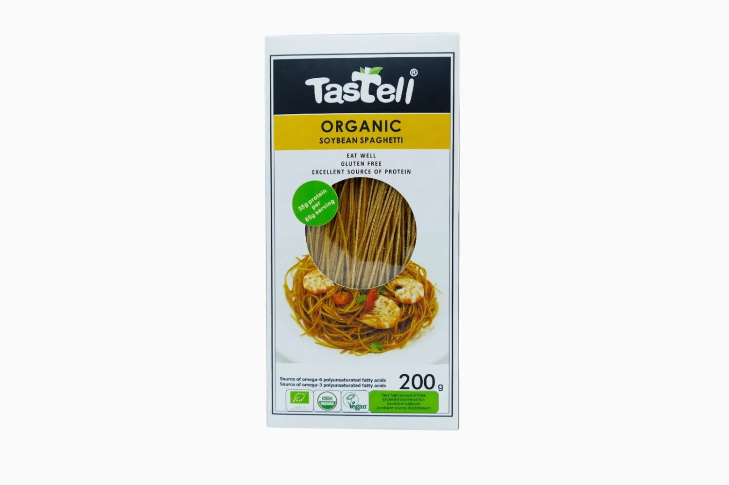 Soybean Spaghetti USDA and EU Organic Gluten Free Health Food