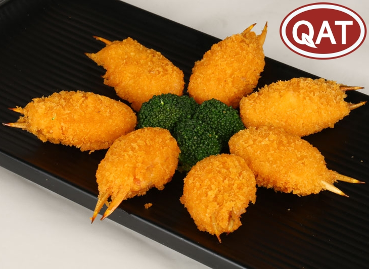 Prefried Breaded Crab Claws with Real Surimi - Delicious Seafood Snacks