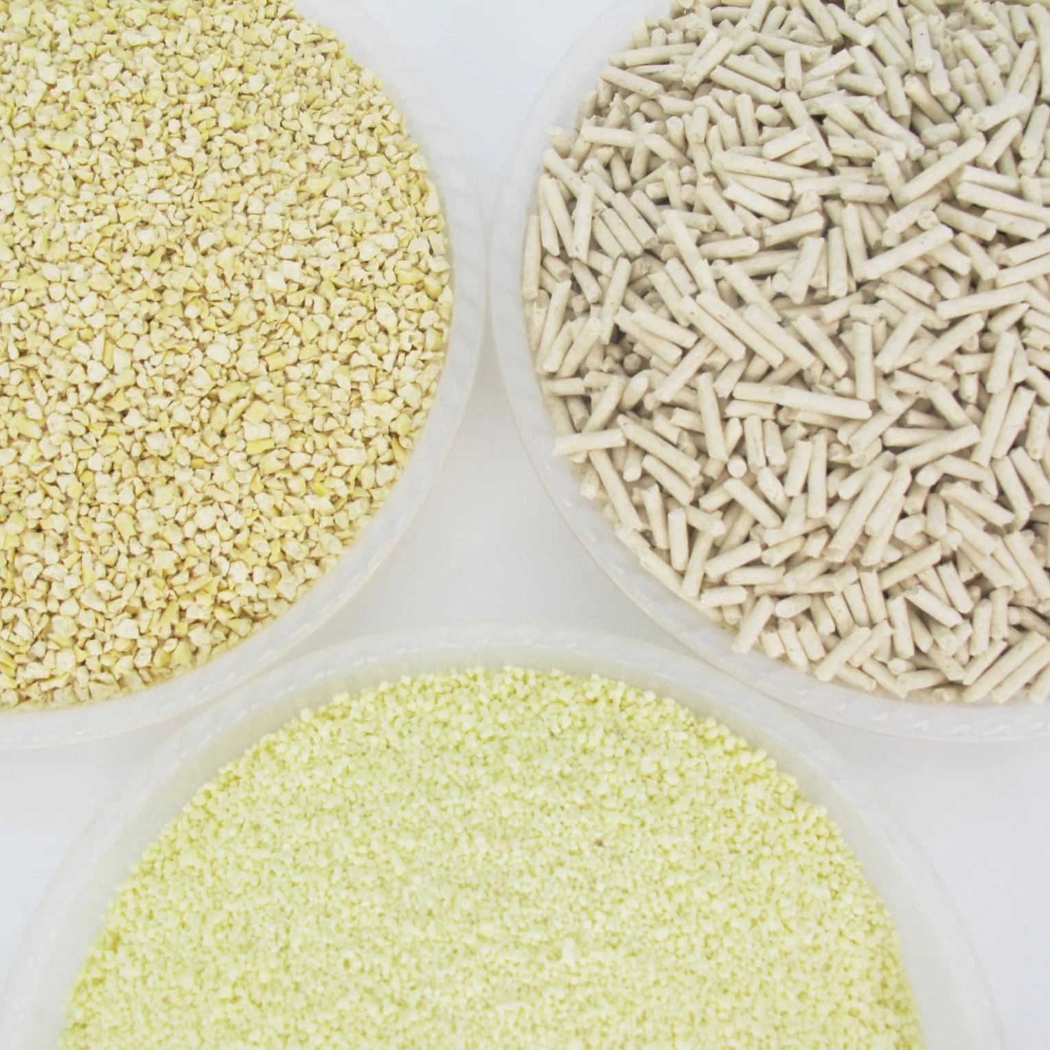 Food Grade Safety Plant Fiber Soluable Sea Salt or Green Tea Scent Broken Broken Crushed Tofu Cat Litter Pet Cleaning Toilet Product