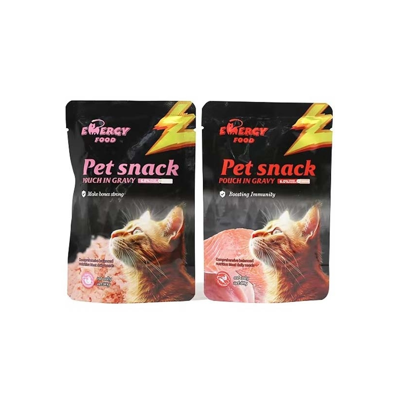 Best Selling OEM &amp; ODM High-Taste Cat Wet Food Meat-Based Bagged Pet Food Pet Treats