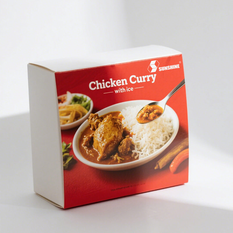 Eco-Friendly OEM&ODM Compostable Bulk Logo Custom Frozen Food Packaging Cardboard Boxes for Supermarkets and Ready-Meal Brands