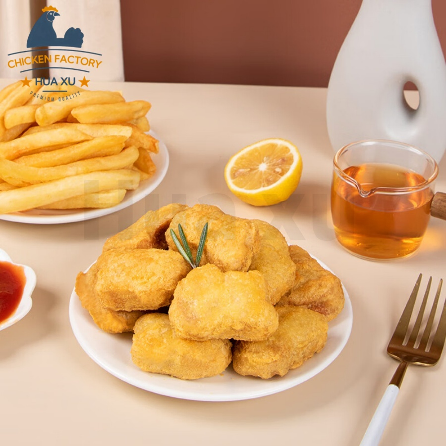 Wholesale Price Golden Plant-Based Chicken Nuggets High-Protein Vegan Fried Food for Vegetarian