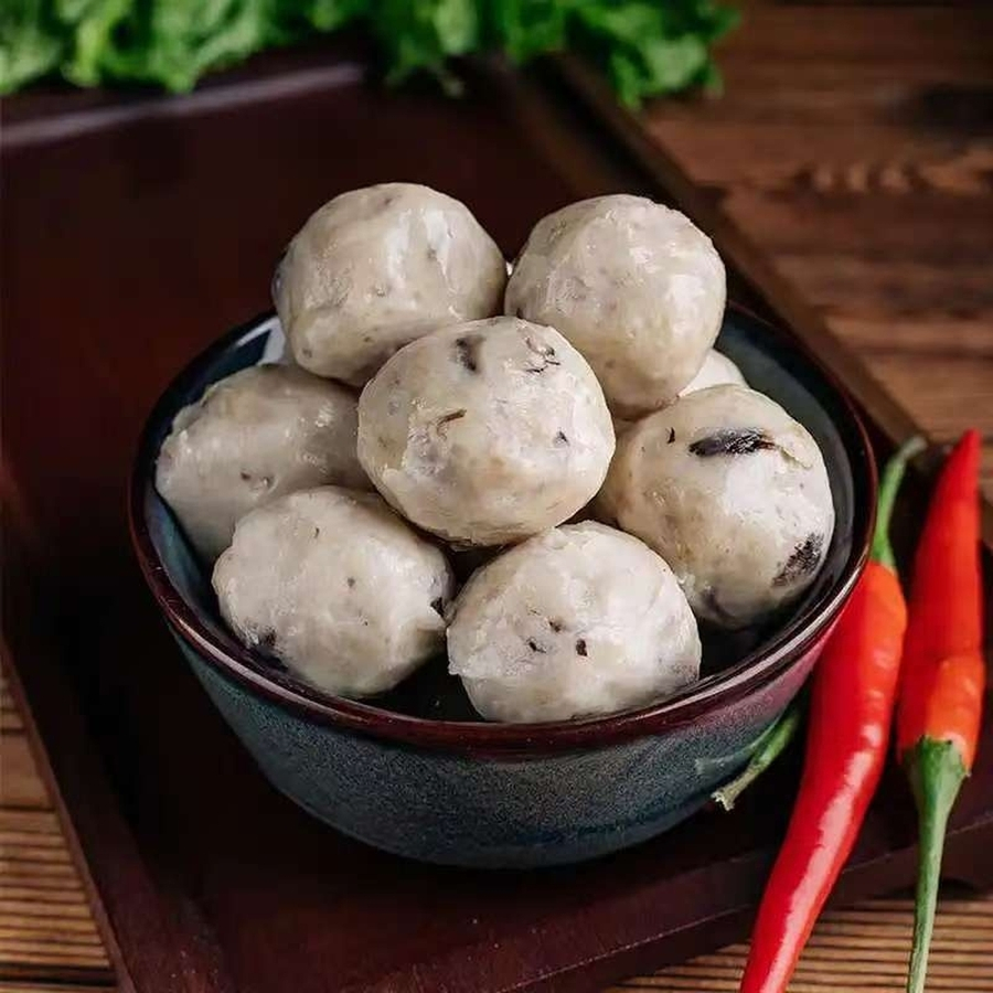Juicy Stuffed Frozen Instant Food Shiitake Mushroom Tribute Balls for Hotpot Catering