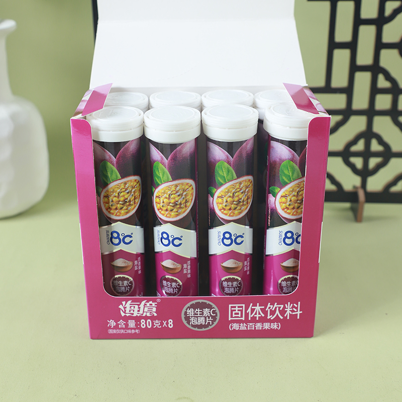 OEM Effervescent Tablets Candy Passionfruit Flavor Fruit Flavor