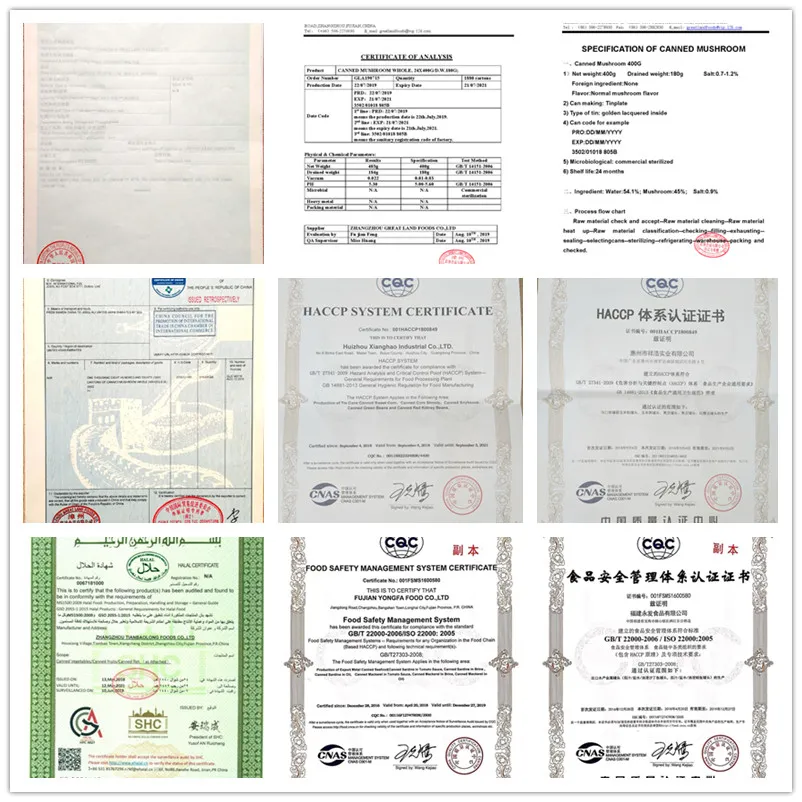 Certifications