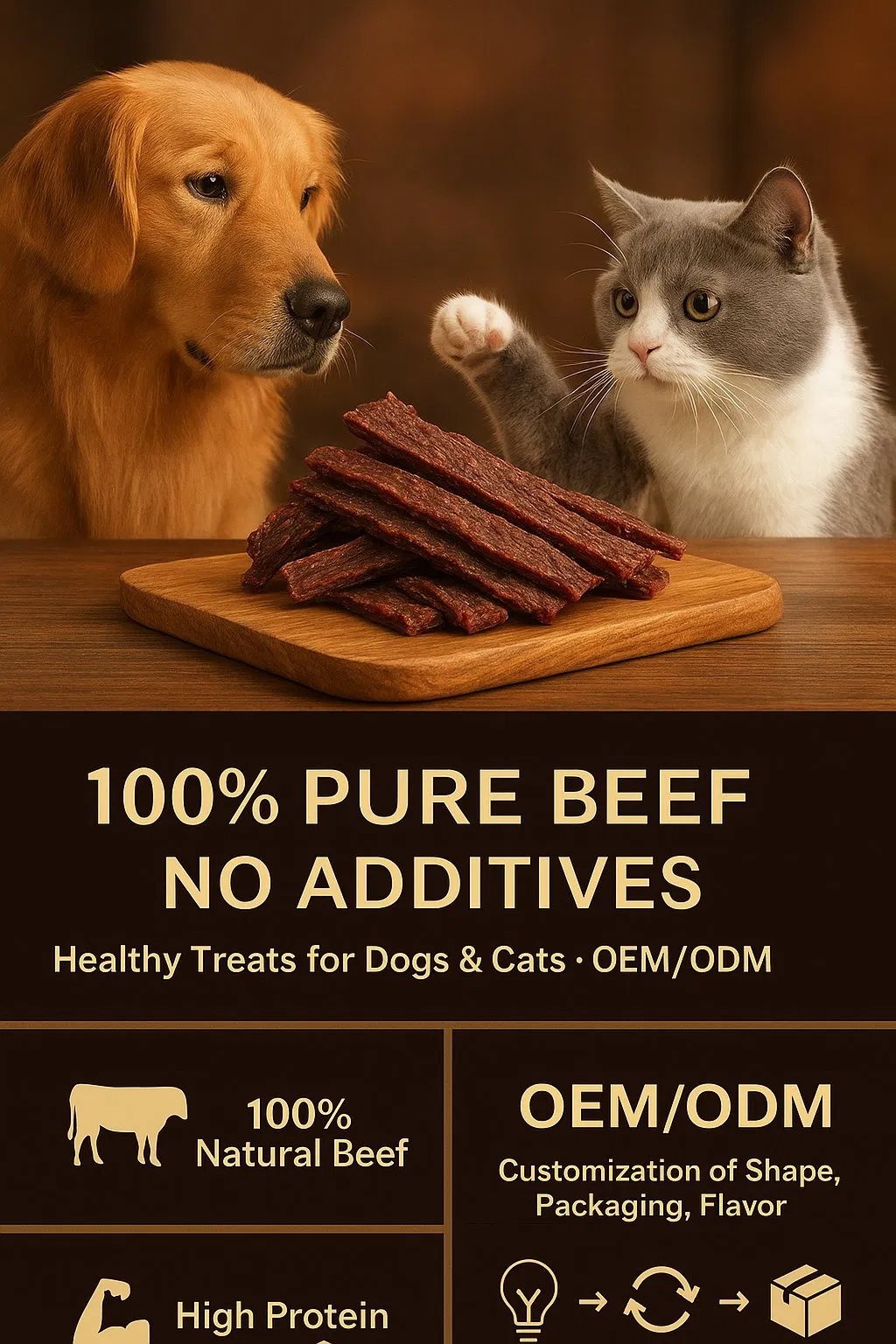 Organic Freeze-Dried Natural Chicken Pet Treats Protein-Rich Meat-Based Snacks for Training &amp; Daily Rewards Cat &amp; Dog Friendly