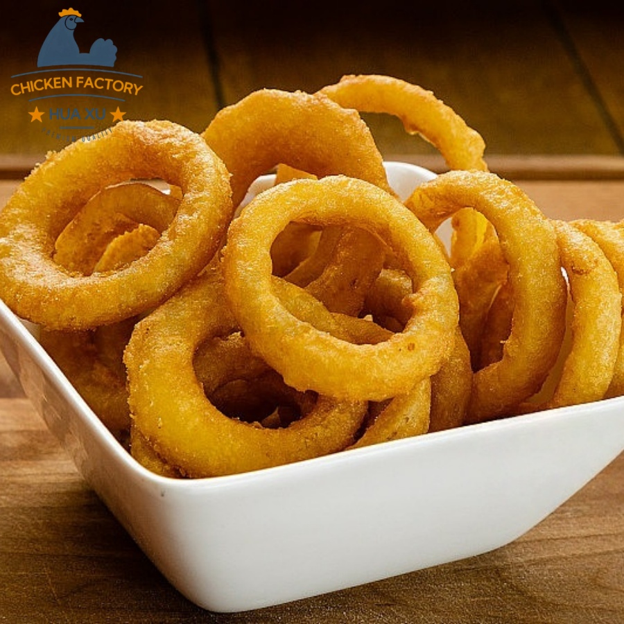 Delicious Fried Soy Bean Meat Vegan Food Plant-Based Onion Rings to Wholesaler Low Price