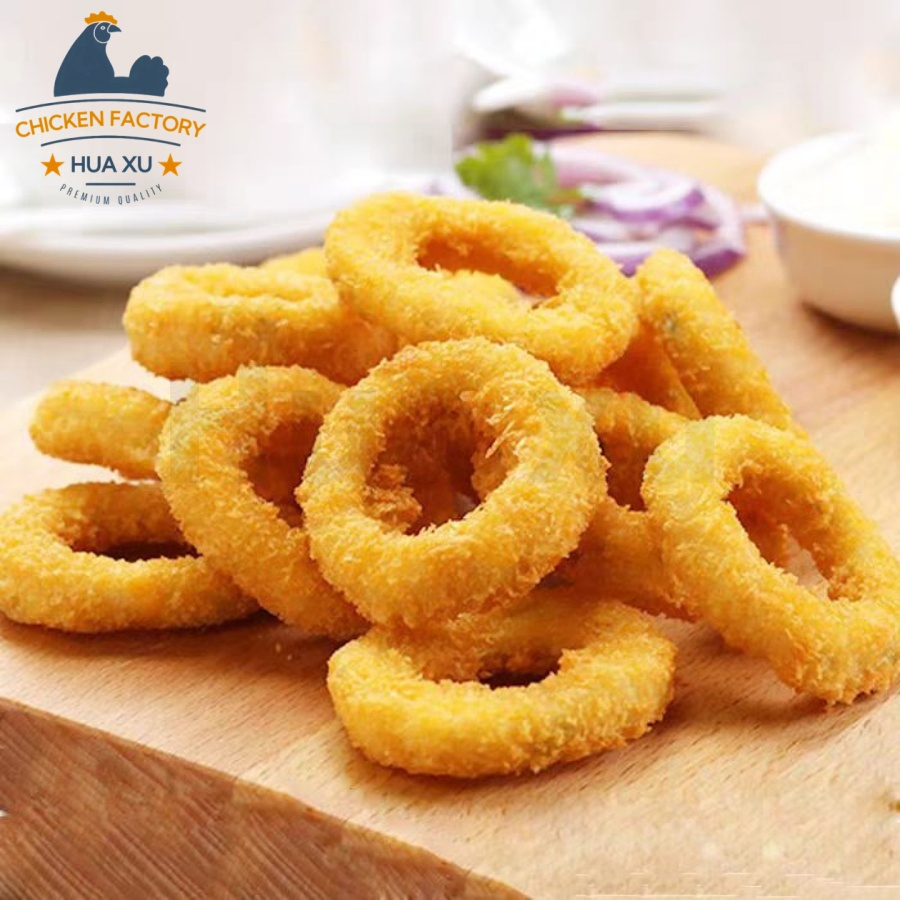 Delicious Fried Soy Bean Meat Vegan Food Plant-Based Onion Rings to Wholesaler Low Price