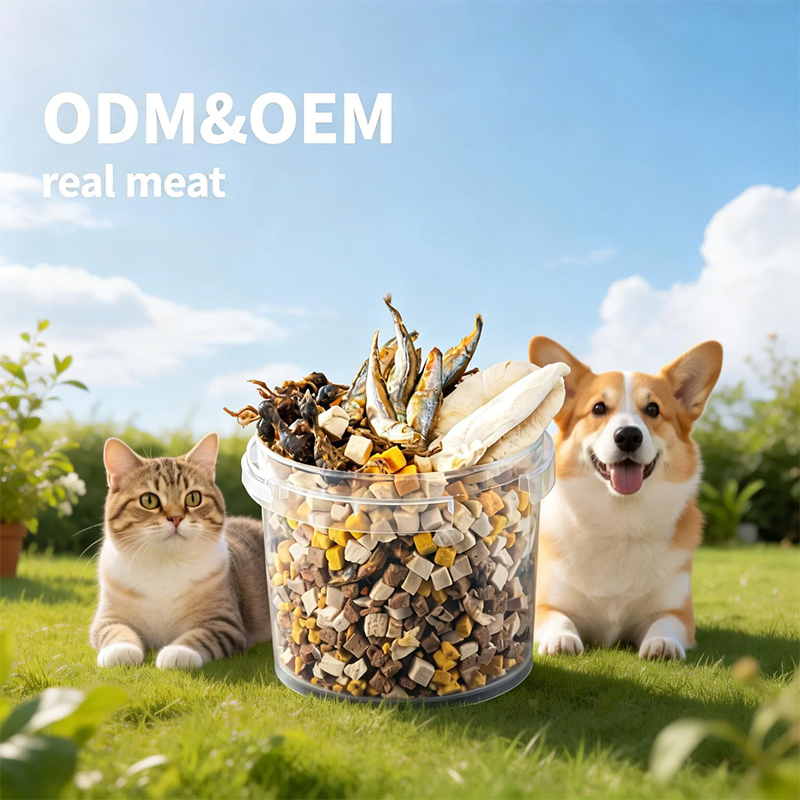 Healthy Pet Freeze Dried Food Cat Dog Snacks with Fresh Vegetables