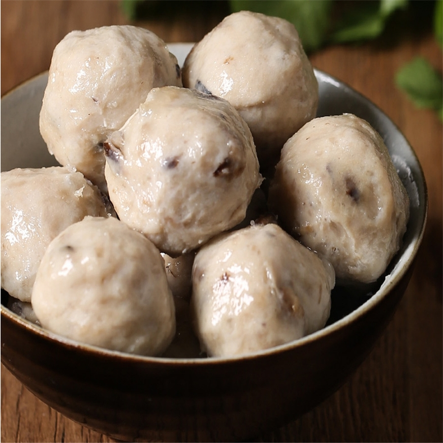 Juicy Stuffed Frozen Instant Food Shiitake Mushroom Tribute Balls for Hotpot Catering