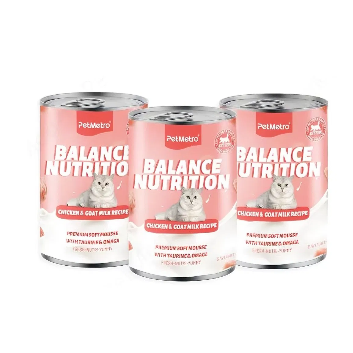 Chicken Based Soft Mousse with Added Goat Milk and DHA for Strong Start in Life Chicken Kitten Food