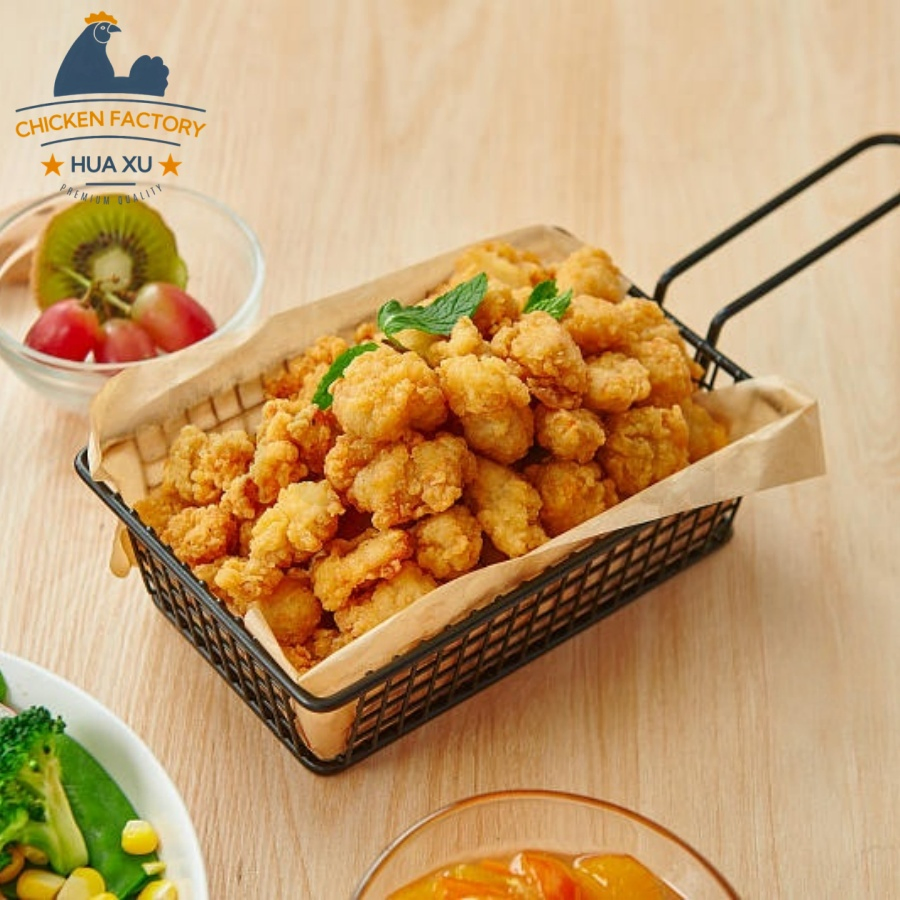 BRC/ISO/HACCP/Halal Certification Plant-Based Popcorn Chicken with High-Protein Convenient Pre -Cooked Crispy Food
