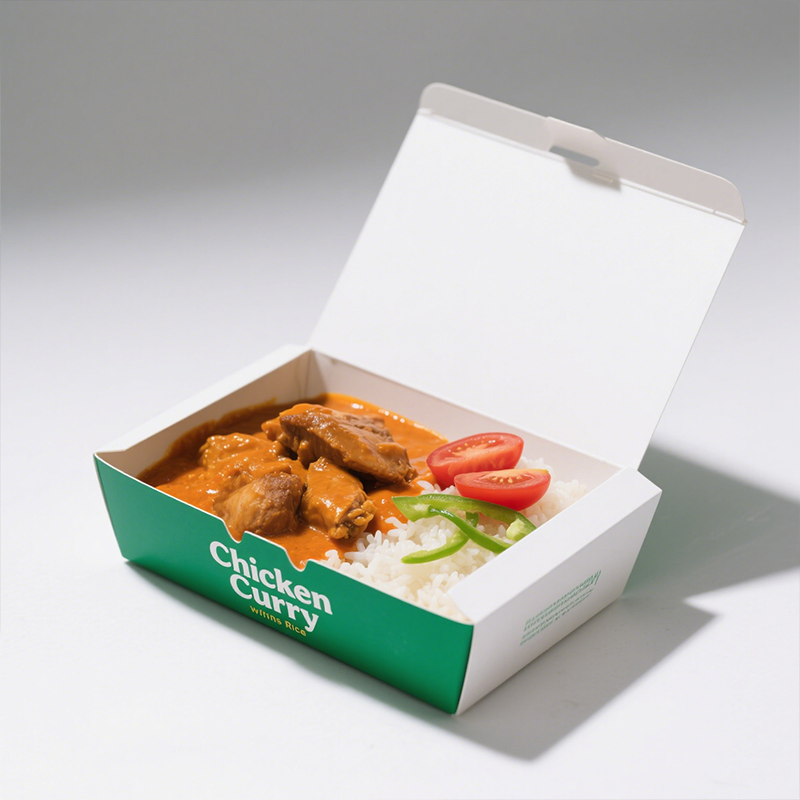 Eco-Friendly OEM&ODM Compostable Bulk Logo Custom Frozen Food Packaging Cardboard Boxes for Supermarkets and Ready-Meal Brands
