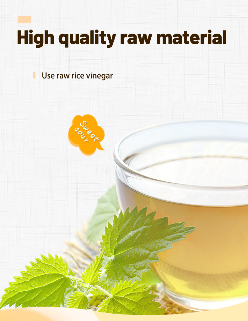 Halal 500ml Brewed Sweet Sushi Rice Vinegar Private Label Fermented Organic White Vinegar for Seafood