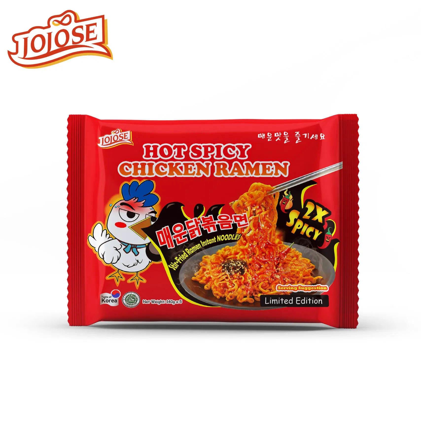 Korean Instant Microwaveable Bags Food Oman Convenience Super Mama Stir-Fried 2X Spicy Ramen Instant Noodles