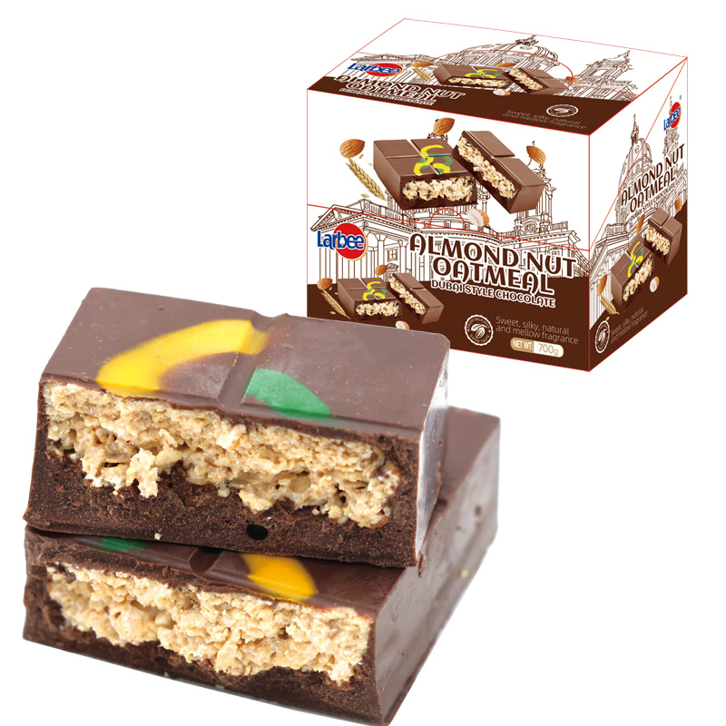 Factory Low Sugar Dark Dubai Chocolate Bar Original Filled with Pistachio Cream