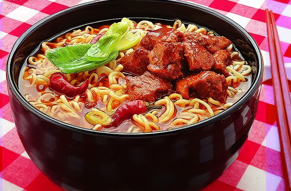 Sunrise Brand Chinese Manufacturer OEM Chicken Flavor Convenience Fast Food Vegetarian Bulk Ramen Halal Instant Noodles