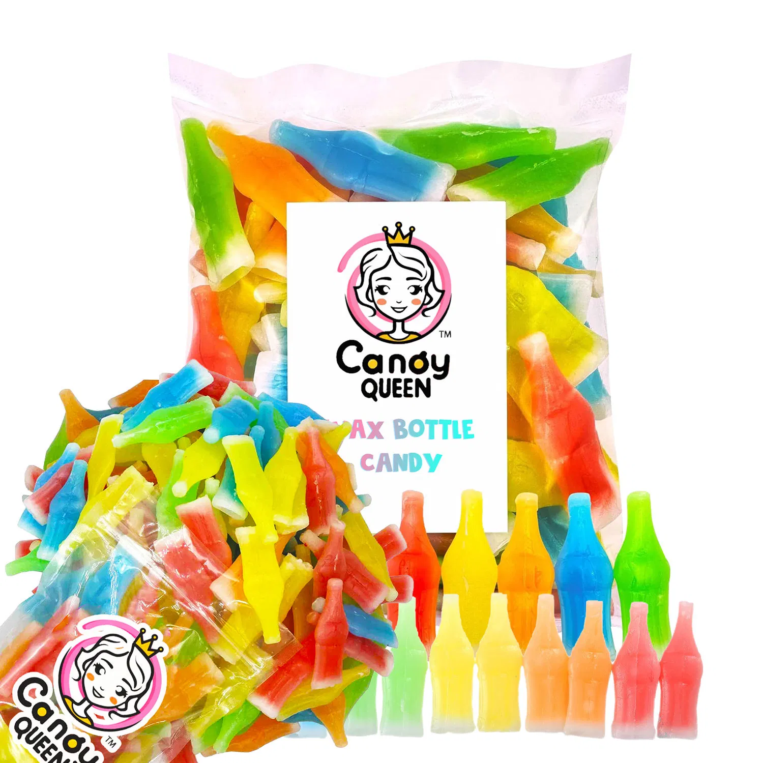 Wholesale Bulk 3D4d Mix Fruit Flavour Gummy Sour Worm Sweets Jelly Candy