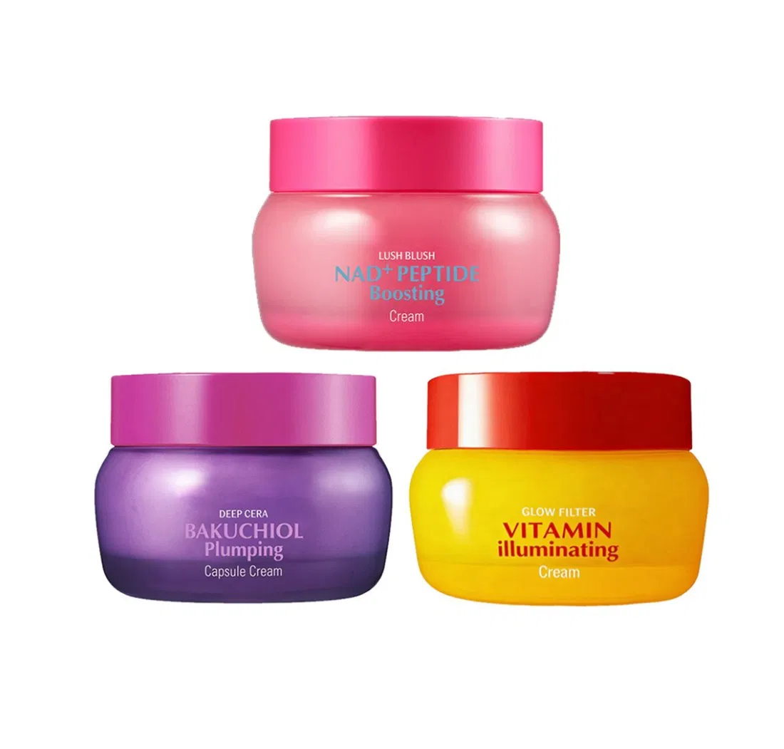 Vitamin Illuminating Cream Niacinamide 3% Txa Bakuchiol Plumping Capsule Cream for Retinal Alternative Moisturizer Collagen Face Cream