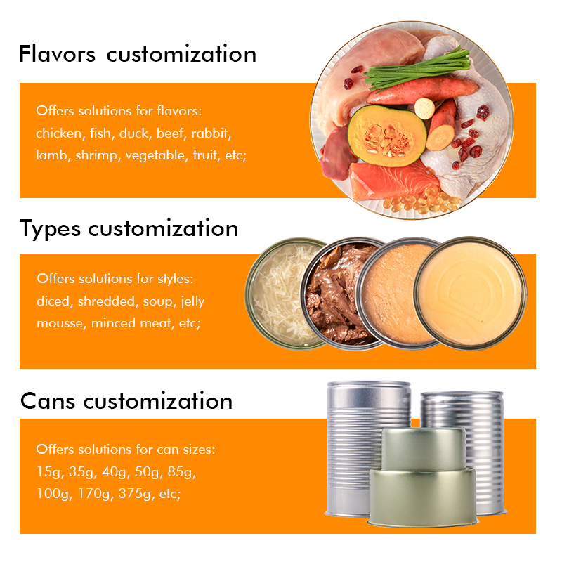 OEM ODM Meat-Based Wet Cat Treats OEM &amp; ODM Canned Cat Food with High Quality and Low Price