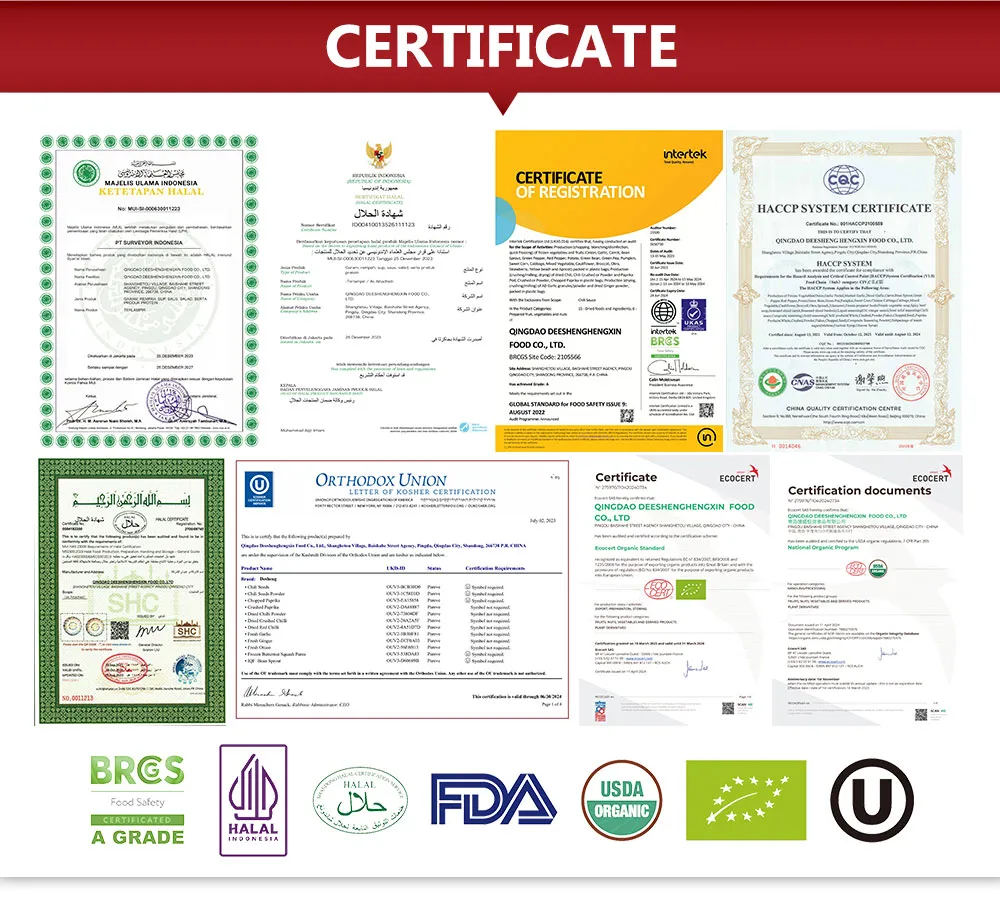Dehydrated Vegetables