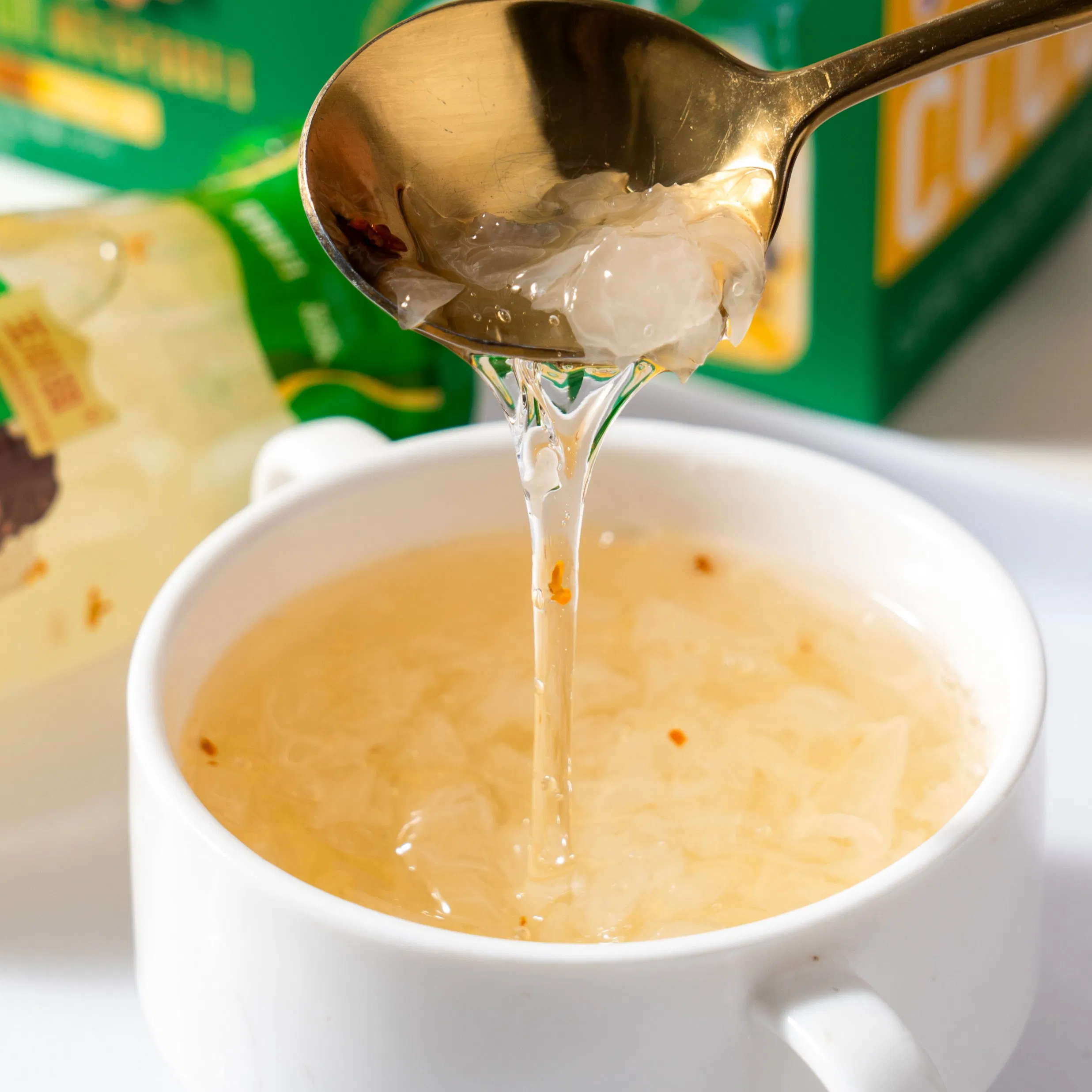 Instant Organic Canned Food, Healthy Convenient White Fungus Soup (osmanthus flavor)