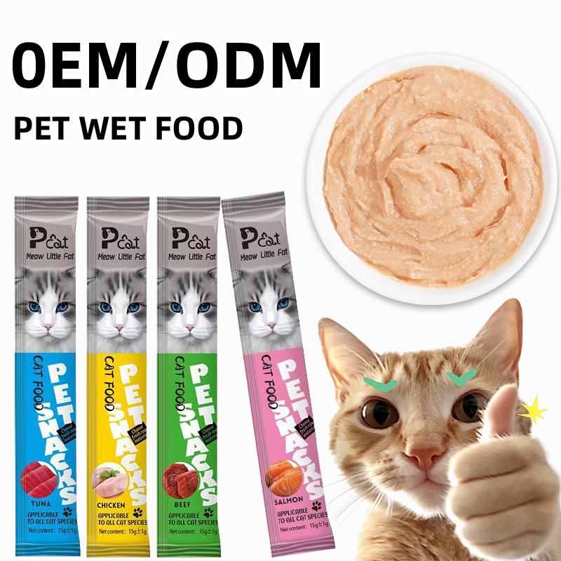 Pet Snacks Food Healthy High Nutrition Cat Strips Cat Treats in Sticks
