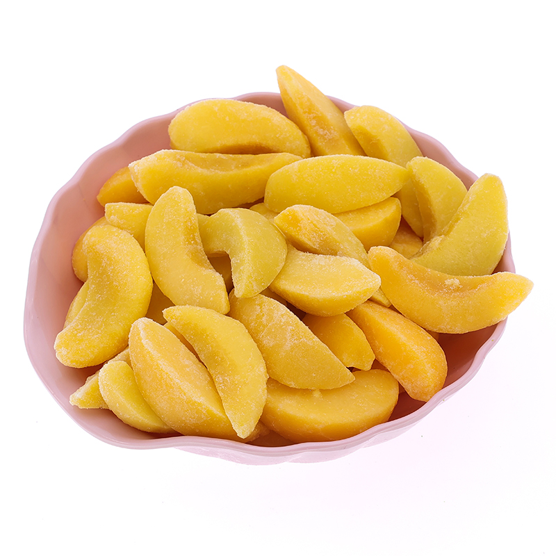 Quick-Thaw Convenience IQF Frozen Yellow Peach Slice for Instant Smoothie Blends Frozen Fruit