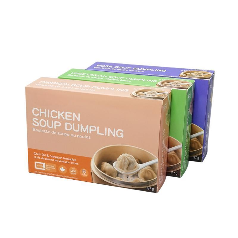 Bdl Custom Paper Folding Ready-to-Heat Meals Frozen Cheese Spring Roll Samosa Food Packaging Box for Frozen Foods
