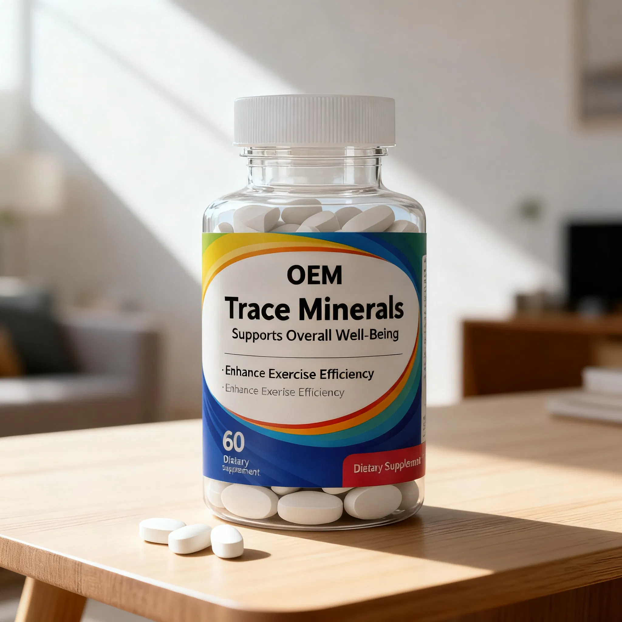 Immune Support Trace Minerals Tablets Zinc + Selenium Complex (Optional) Health Food OEM/ODM