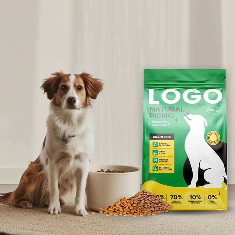 Organic Vitality Grain-Free Dry Dog Food Vitamin Supplements Infused Fish Packaged in Bulk Wholesale for All Stages Pet Snacks