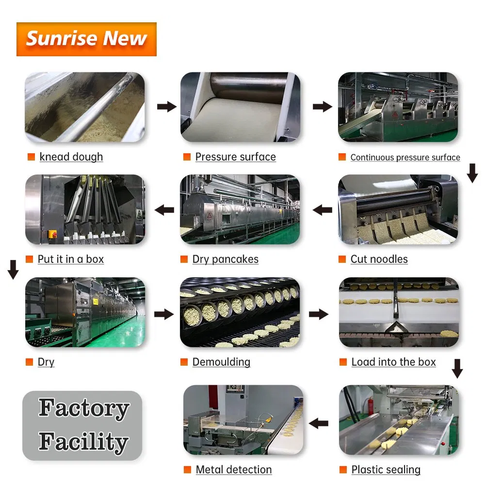 Sunrise Brand Chinese Manufacturer OEM Chicken Flavor Convenience Fast Food Vegetarian Bulk Ramen Halal Instant Noodles