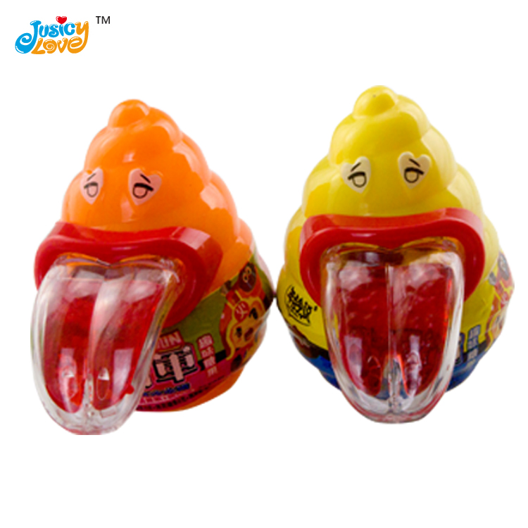 Funny Me Flash Big History Poo Shape Toy Tongue Gummy Soft Candy and Fruit Jam Candy with Popping Candy for Kids