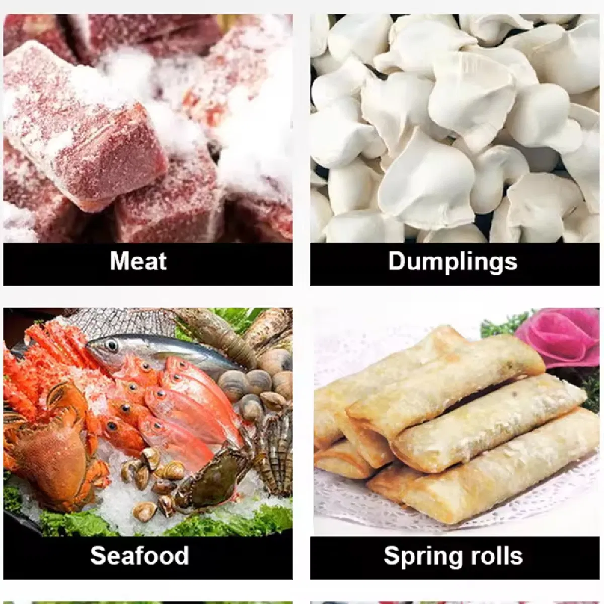 Commercial Quick Freezing Tunnel Freezer, Automatic IQF Freezer Machine for Fish, Shrimp, Chicken, Beef, Ready Meals and Frozen Food Production Line