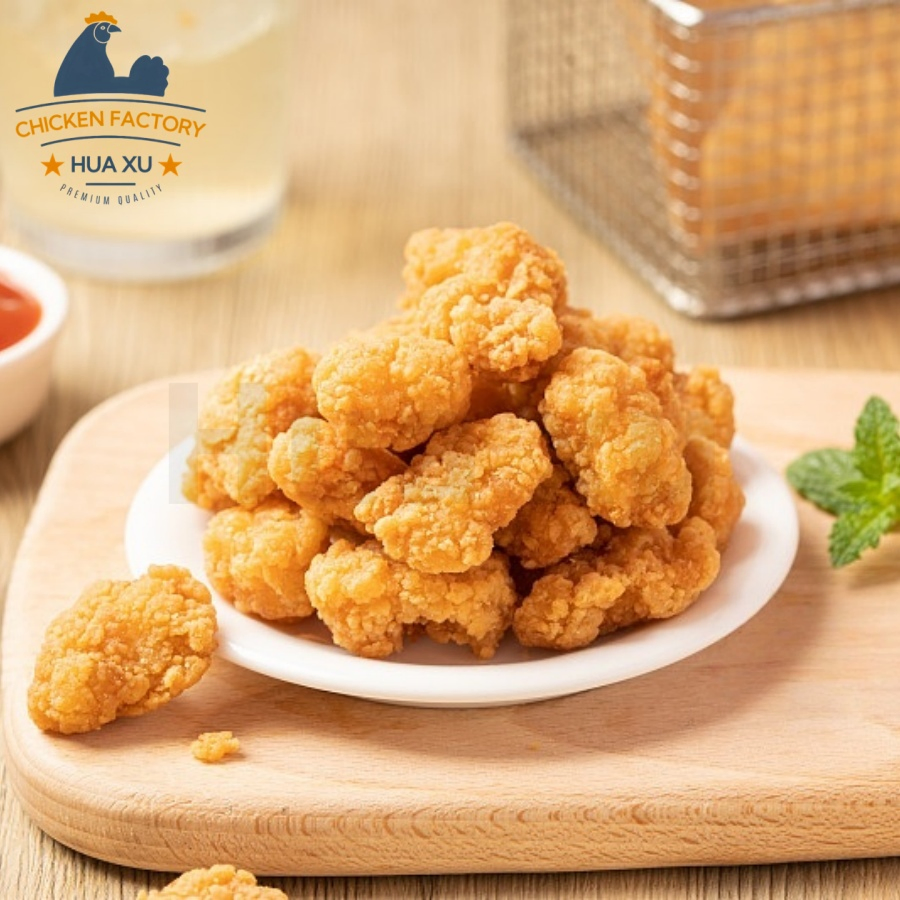 BRC/ISO/HACCP/Halal Certification Plant-Based Popcorn Chicken with High-Protein Convenient Pre -Cooked Crispy Food