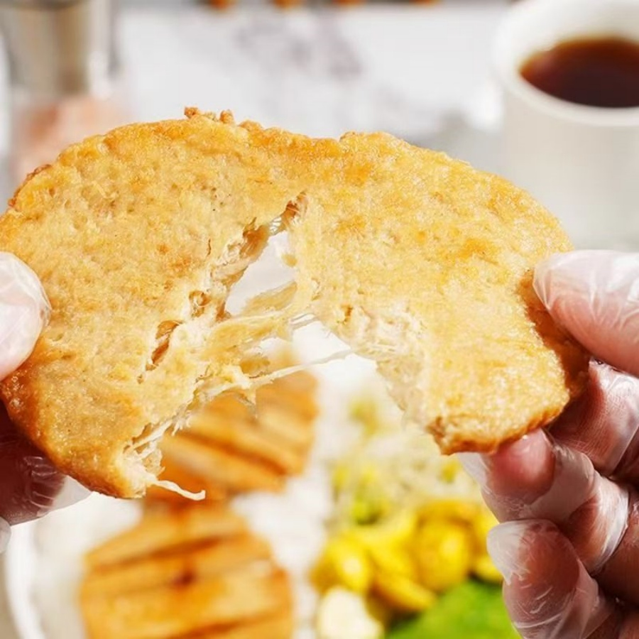 Wholesale Factory Plant-Based Chicken Fillet Pre-Cooked Food Fried and Crispy Delicious for Vegetarian Restaurant