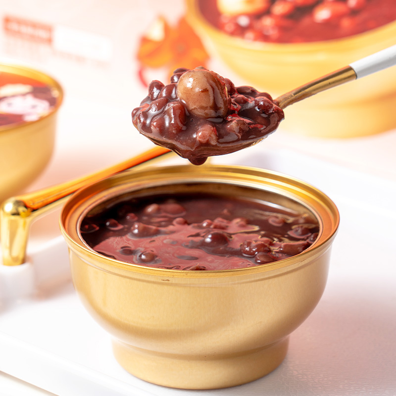 Delicious Bird's Nest and Tangerine Peel Red Bean Paste Porridge Delight Food