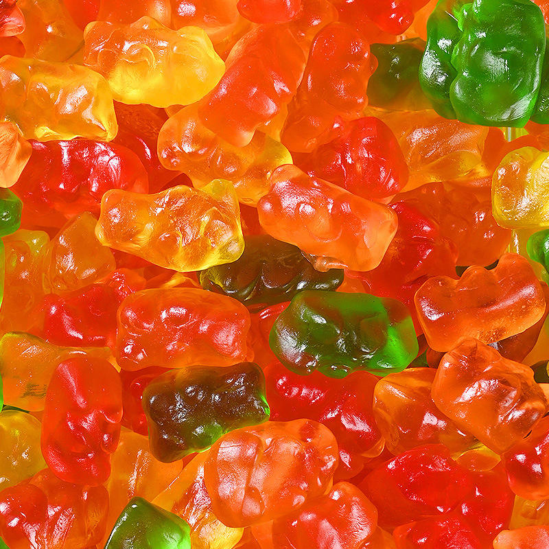 Wholesale Bulk 3D4d Mix Fruit Flavour Gummy Sour Worm Sweets Jelly Candy