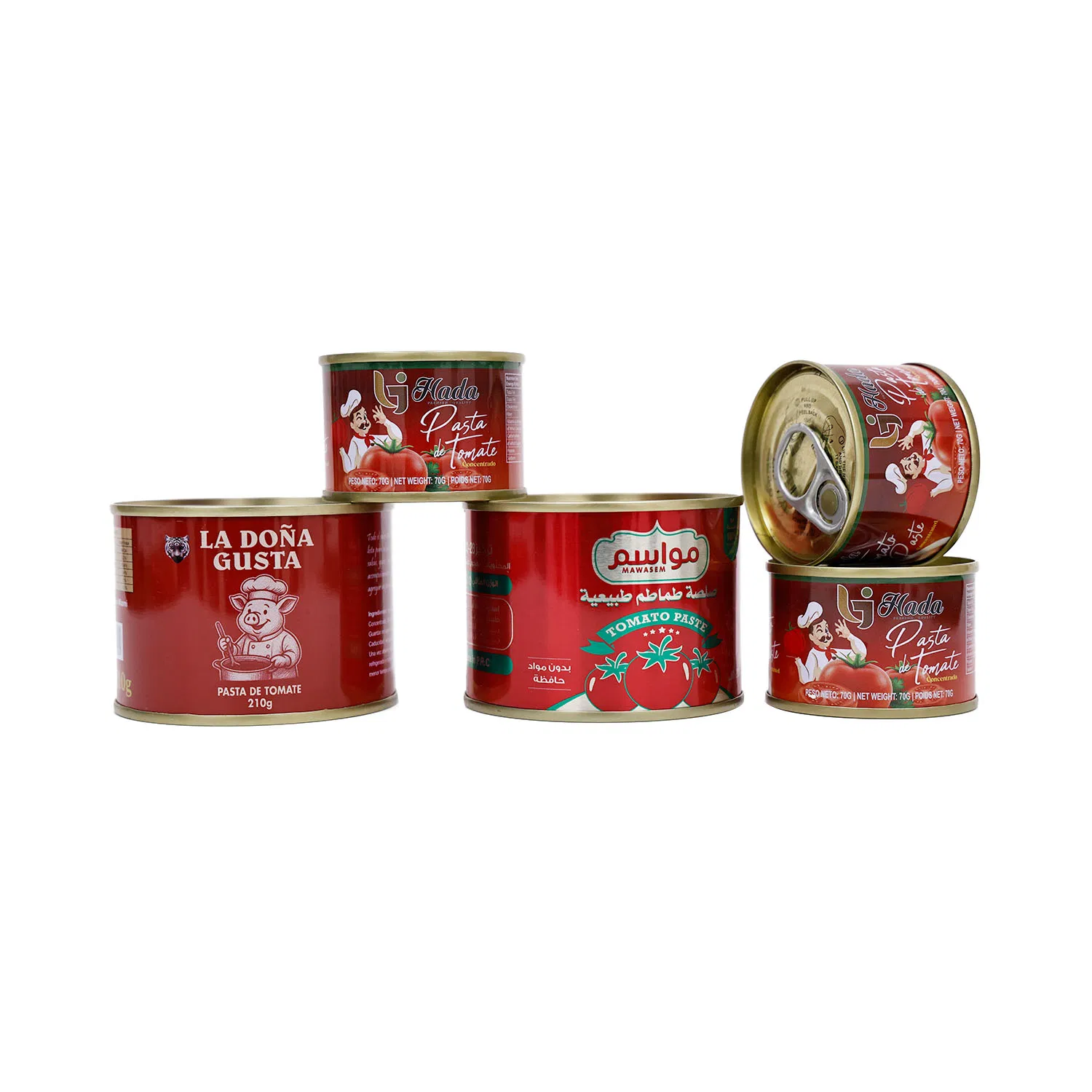 High-Quality Tin-Packaged Tomato Sauce China, 28-30% Hot Selling, Wholesale Factory Price