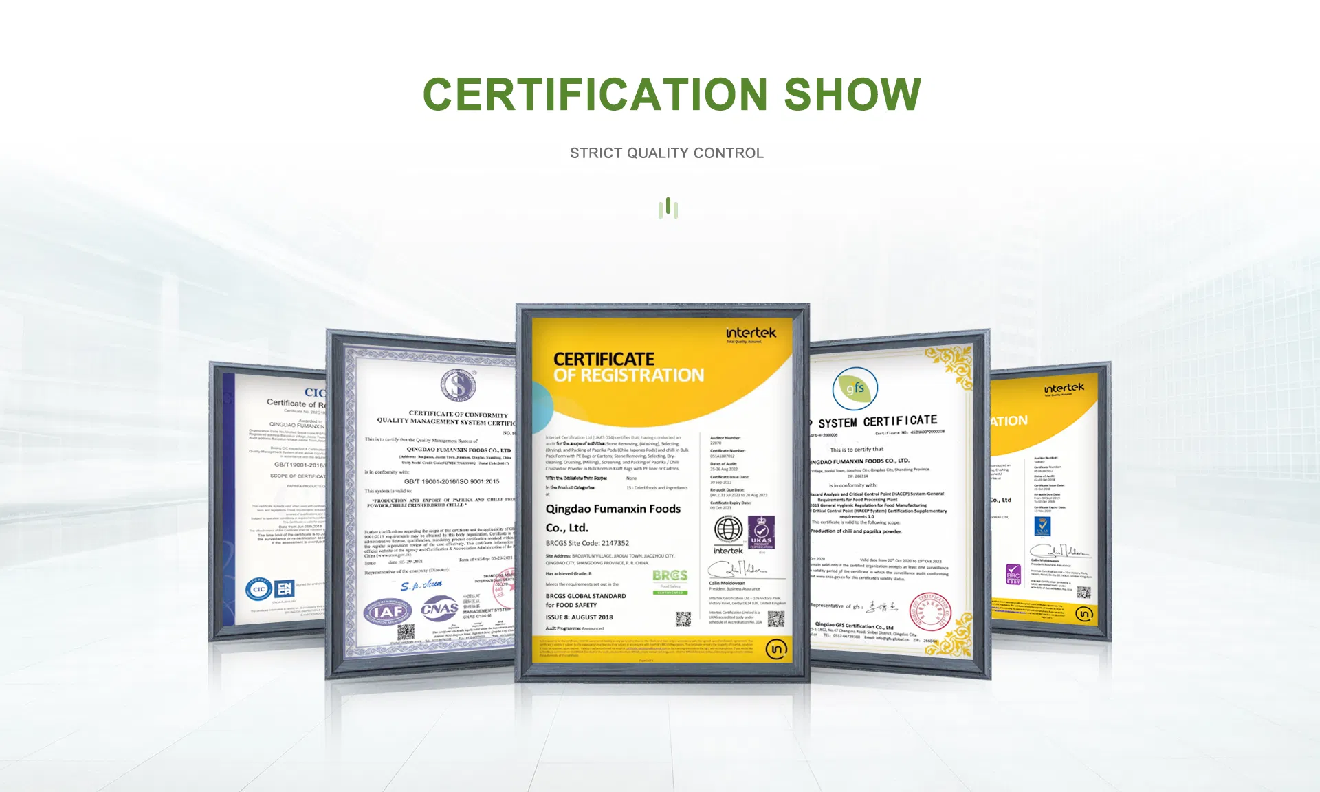 Certifications