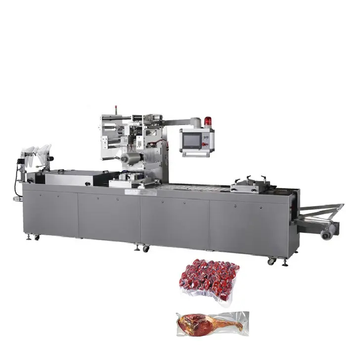 Ready Meal Skin Packing Machine for Cooked Food Thermoforming Packaging Machine Frozen Meal Tray Sealer Vsp